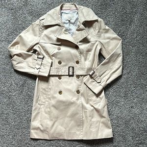 Banana Republic Trench coat- size medium. Like new